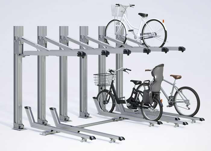 2026最新】2段式自転車ラックとは？種類や特長をご紹介｜ダイケン