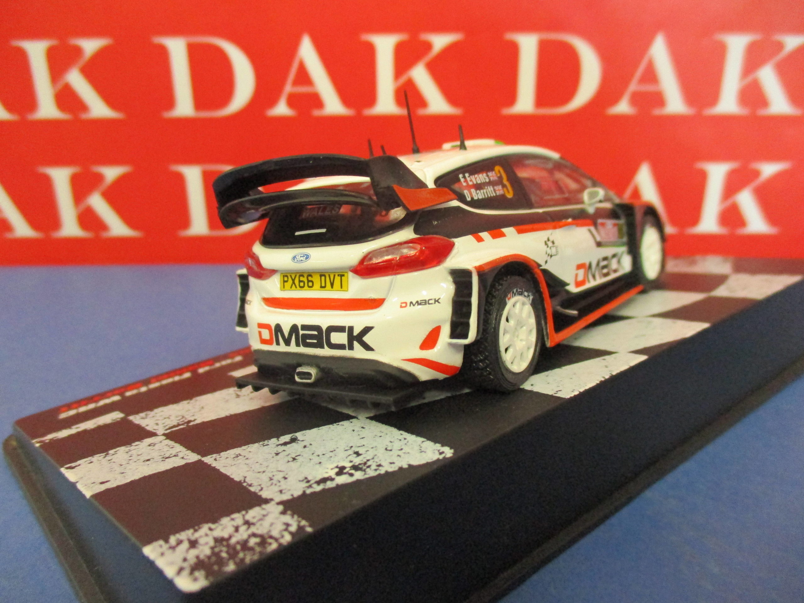 Die cast 1/43 Modellino Auto Ford Fiesta WRC Rally Wales 2017 E