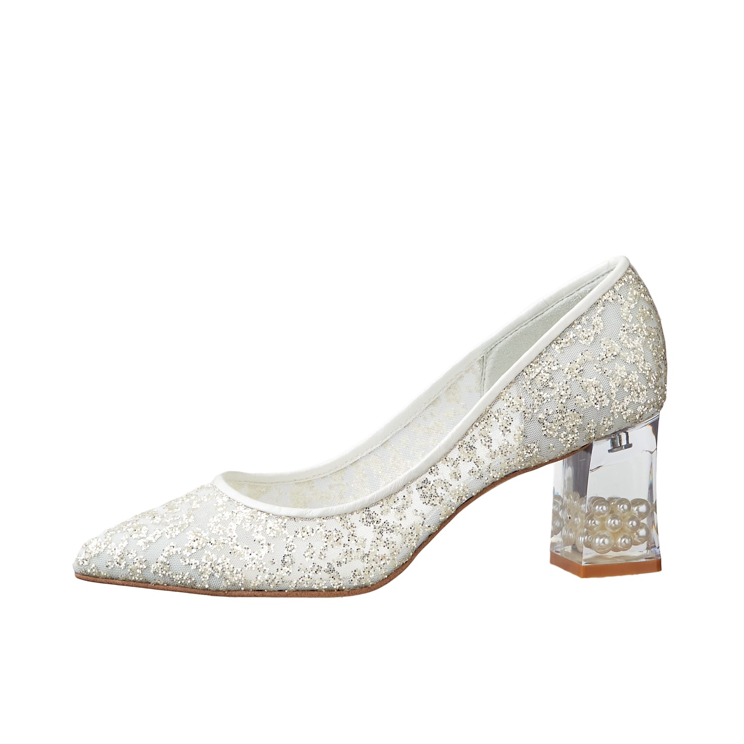 DIANA プラチナグリッター チュール 9cm 24.0cm DIANA 5cmヒール