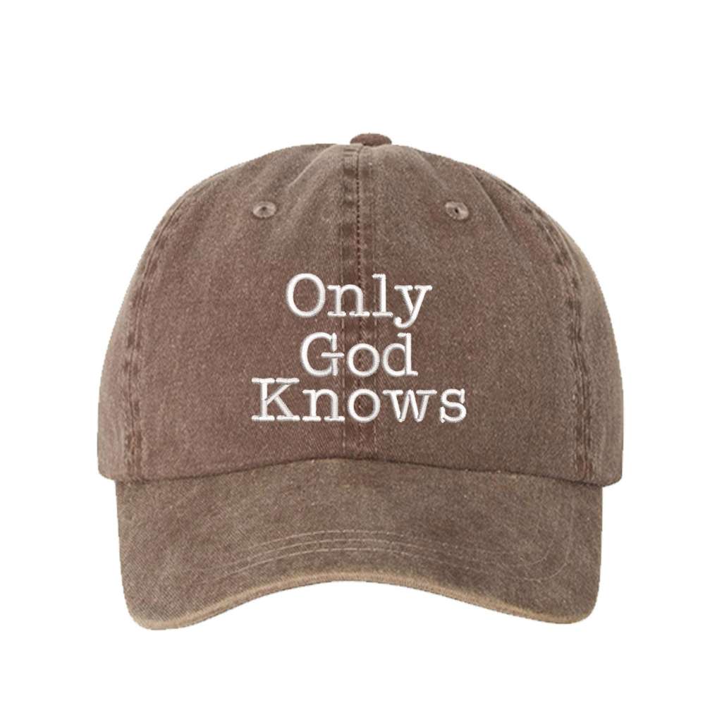 Washed Baseball Hat | Only God Knows Baseball Hat – DSY Lifestyle