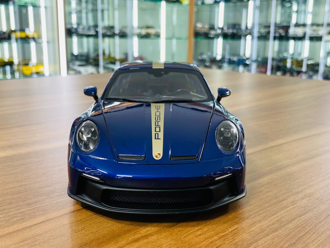 Norev Porsche 911 GT3 2021 - 1/18 Diecast Full Opening, Dark Blue