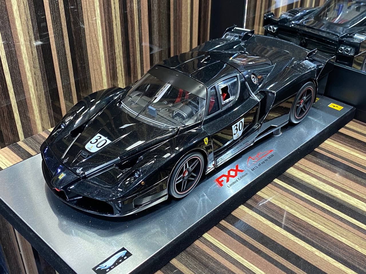 Hot Wheels Elite Ferrari FXX - 1/18 Diecast, Black (Limited