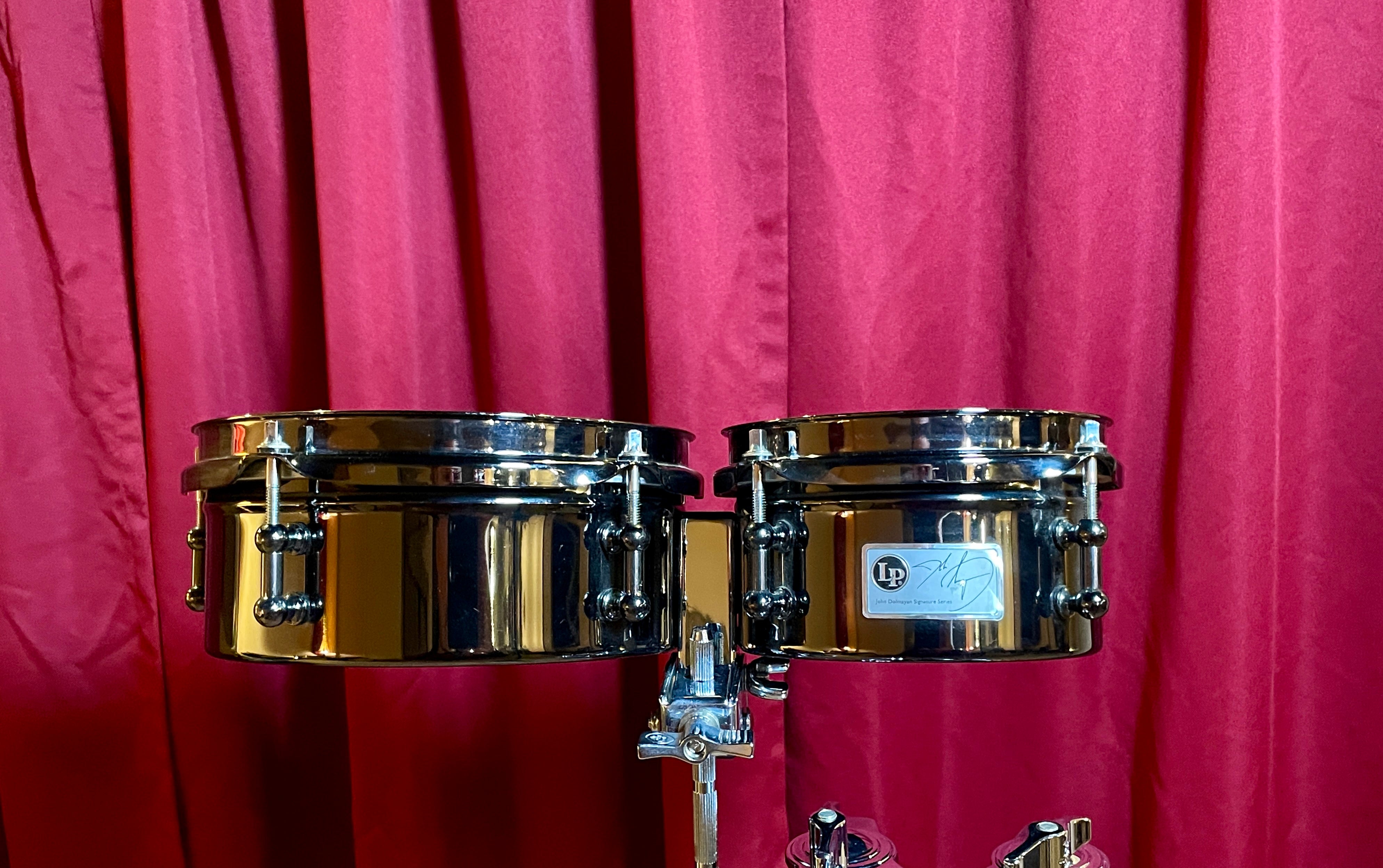 LP John Dolmayan Signature Mini Timbales Black Latin Percussion