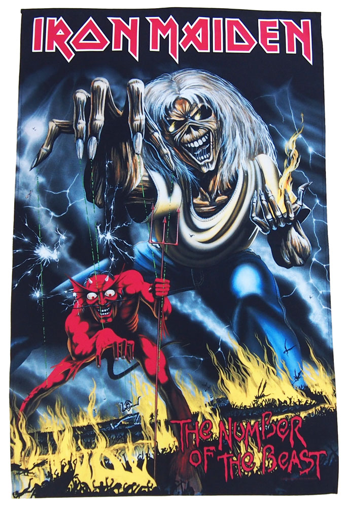 アイアン メイデン ・IRON MAIDEN・NUMBER OF THE BEAST 布ポスター