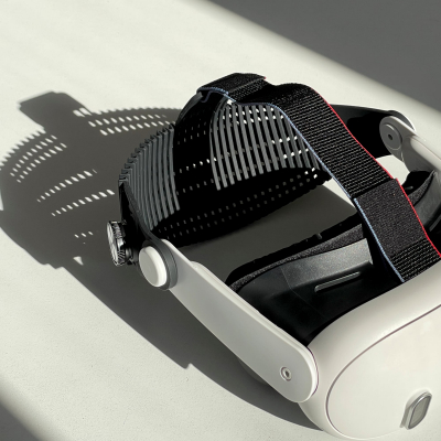 VR睡眠にも。シリコンメッシュで後頭部をすっぽり覆う、新しいヘッド