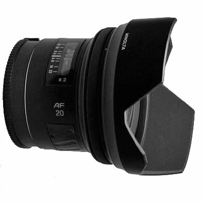 Minolta AF 20mm F2.8 RS A-mount lens info
