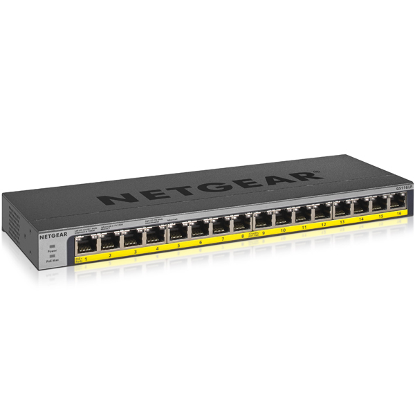 e-TREND｜NETGEAR GS116LP-100AJS [GS116LP ギガ16P PoE+ 76W