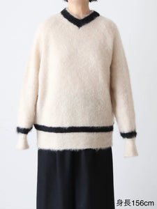 R&D.M.Co- モヘアクリケットセーター [7827] – CREER