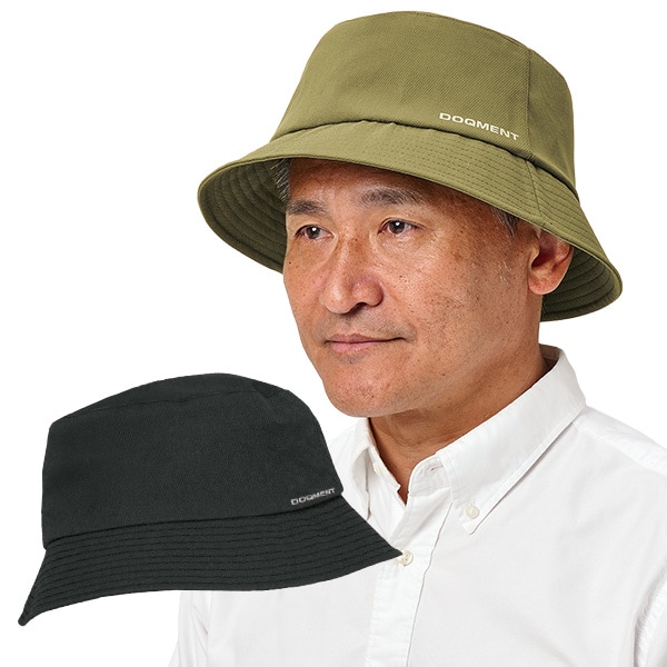 防水バケットハット(ブラック): メンズファッション／はぴねすくらぶ