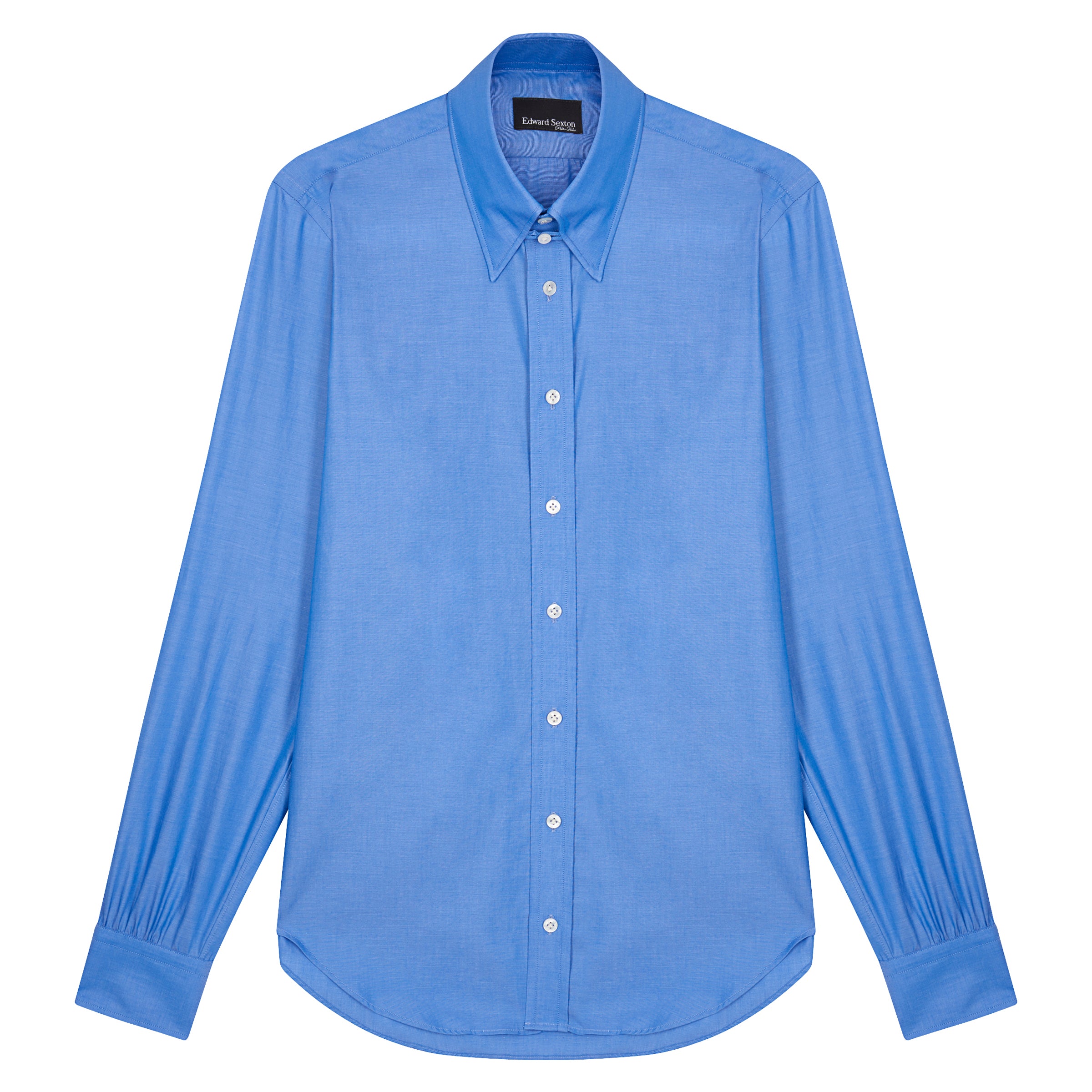 Blue Tab Collar Shirt – Edward Sexton