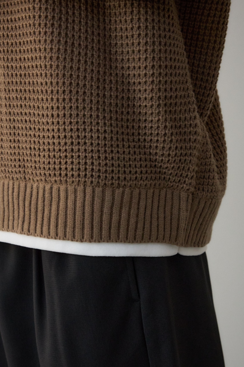 AZUL BY MOUSSY | ワッフルレイヤードニット (ニット ) |SHEL'TTER