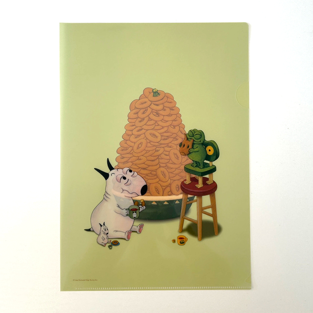 バムとケロ クリアファイル やまもりドーナツ | 絵本ナビ | グッズ・通販