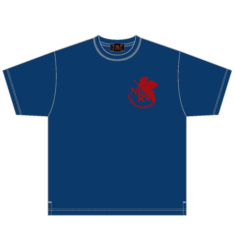 EVA×錦】乱れ桜4機総刺繍Tシャツ/紺(M 紺): ファッション | EVANGELION