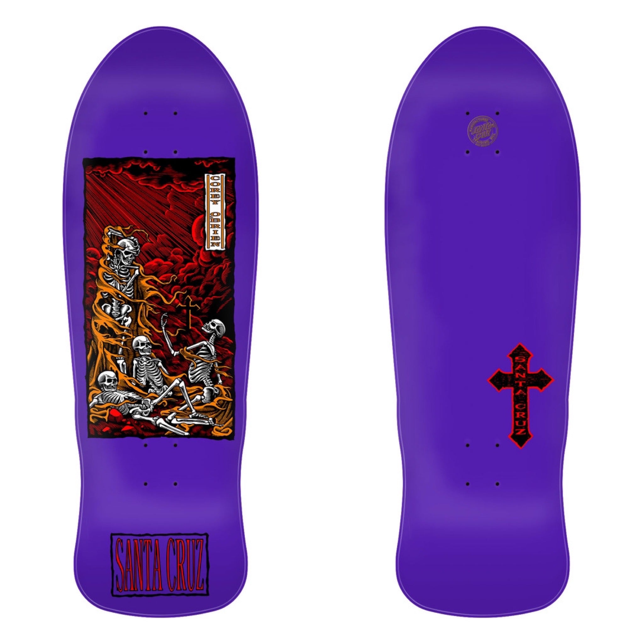 Santa Cruz OBrien Purgatory Reissue Skateboard Deck 9.85