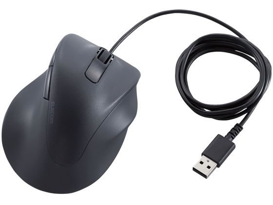 エレコム 有線マウス EX-G 5ボタン Lサイズ ブラック 通販【フォレスト