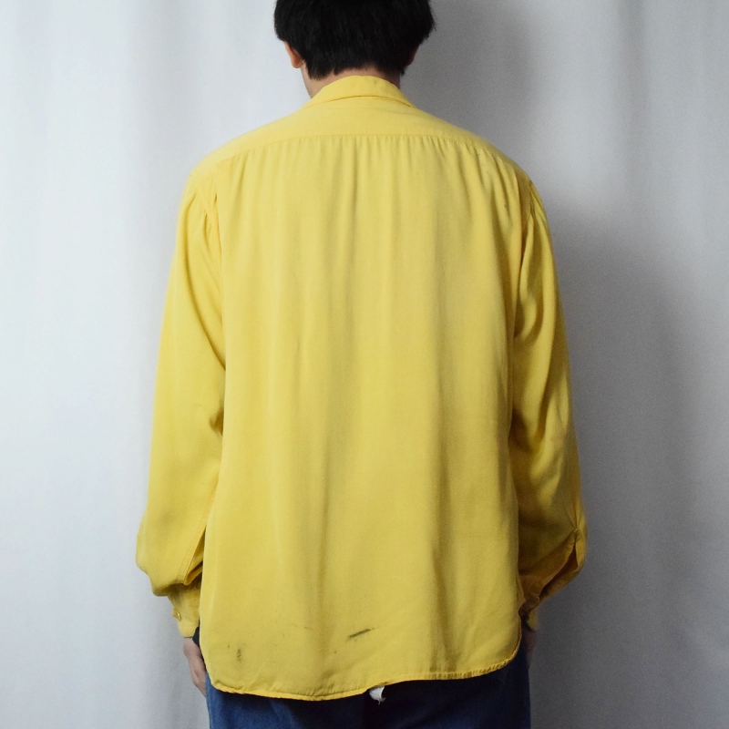 オープンカラーシャツ 開襟シャツ ループカラー 50s 50年代 ウィルソン