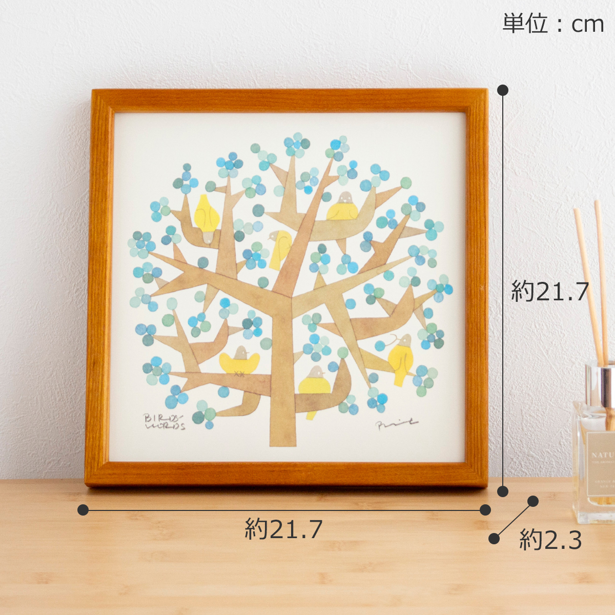 バーズワーズ ポスター フレーム付き 20 tree of life ツリーオブ