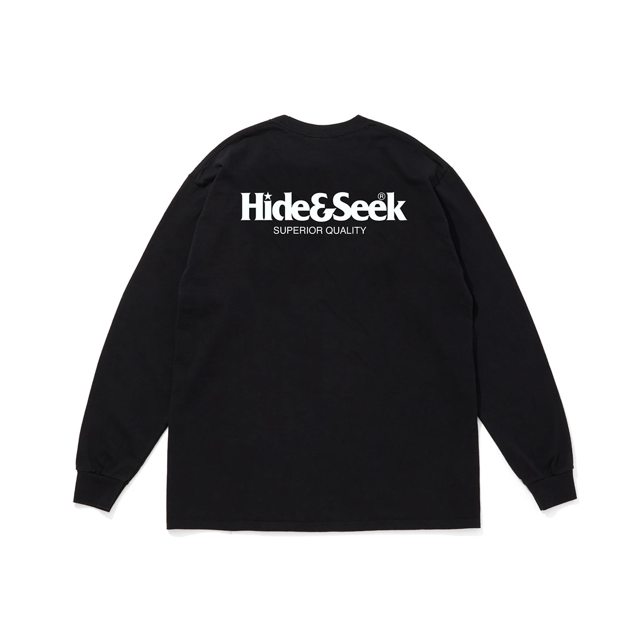 HIDEANDSEEK(ハイドアンドシーク) / LOGO L/S TEE(26SS)(BLACK)(HT