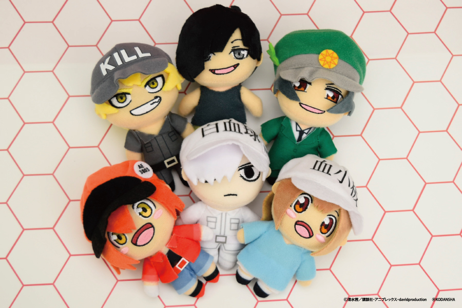 はたらく細胞のマスコットぬいぐるみがプライズで登場！｜トピックス