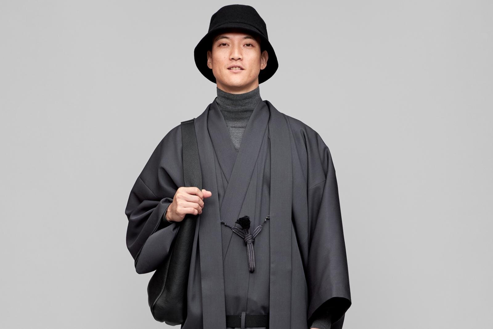 Y. & SONS×グラフペーパー“帯いらず”のウールギャバジン着物＆着物の上