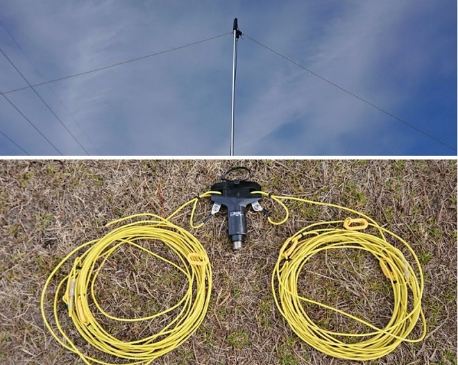 おきらくゴク楽自己くんれん／その11 ローコスト7MHz逆V型ダイポール