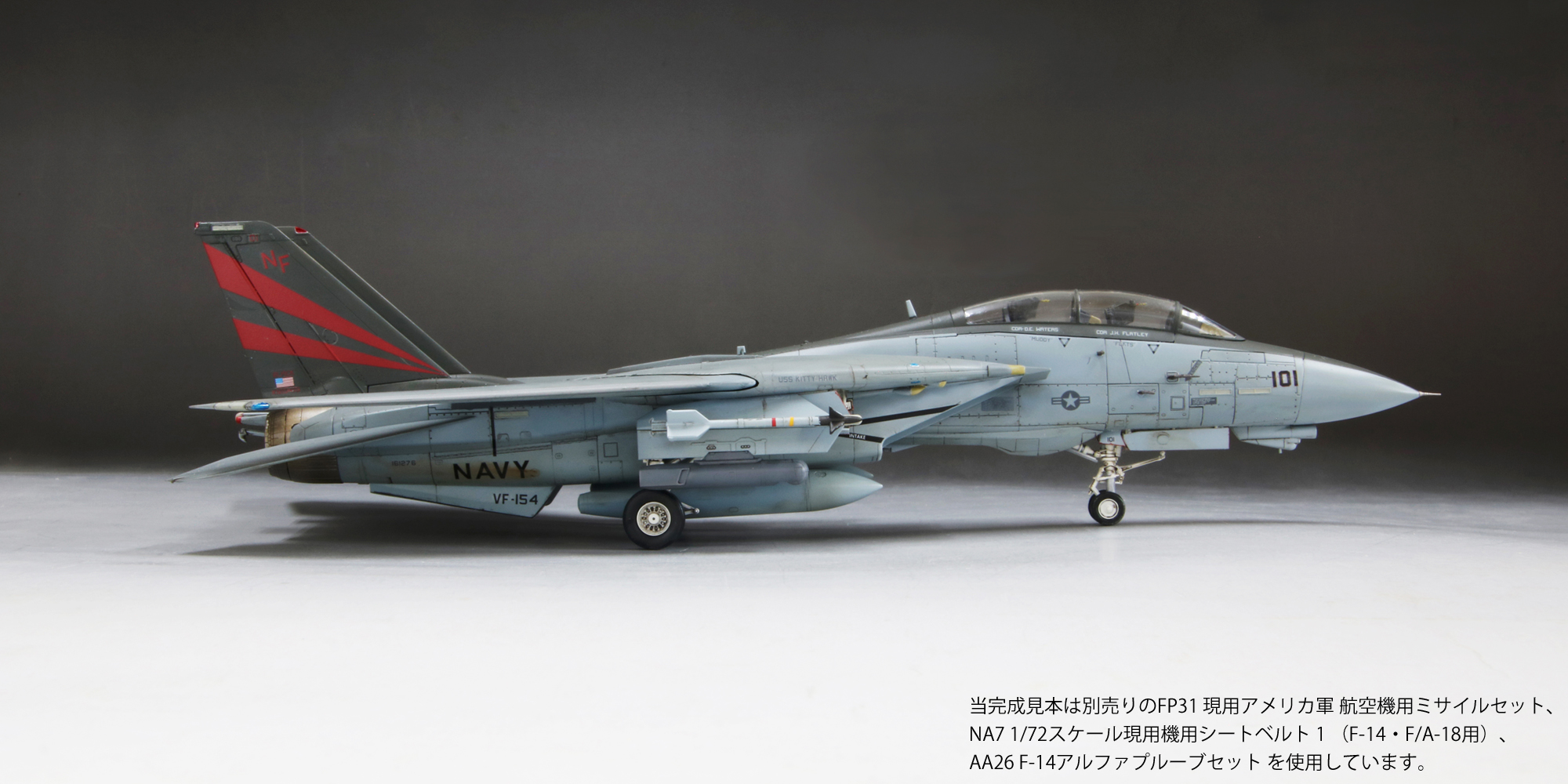 1/72 アメリカ海軍F-14A“ボムキャット”_ファインモールド