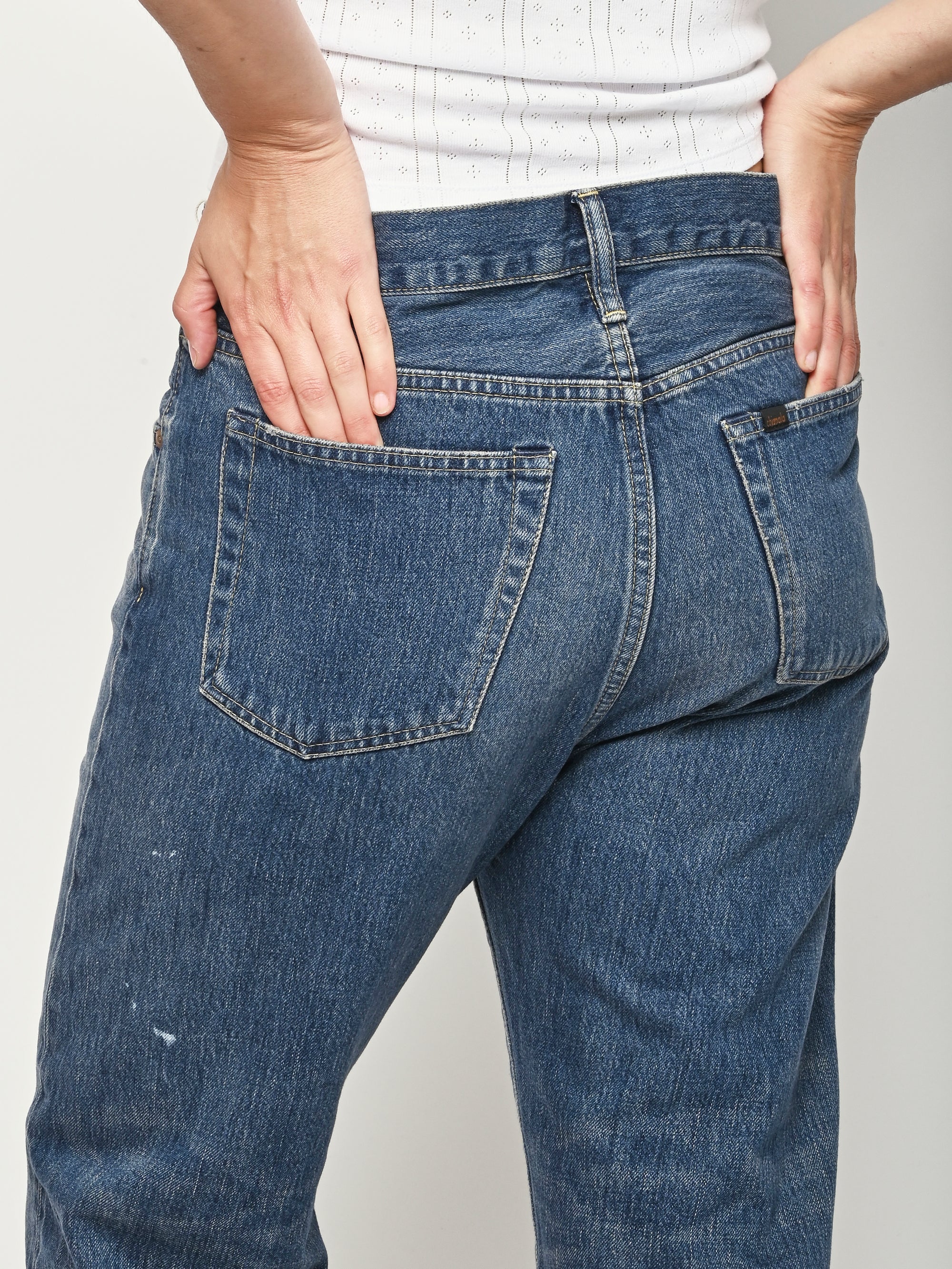 Chimala - Vintage Dark Selvedge Denim Used Ankle Cut – Frances May