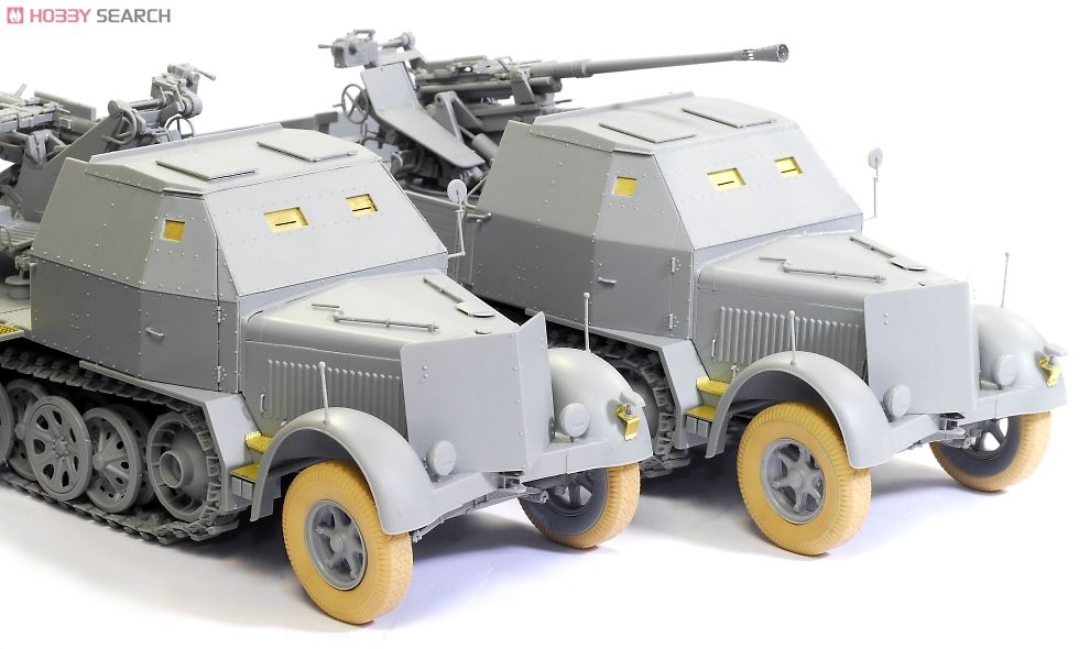 WW.II ドイツ軍 Sd.Kfz.7/2 8tハーフトラック 3.7cm Flak37 対空機関砲
