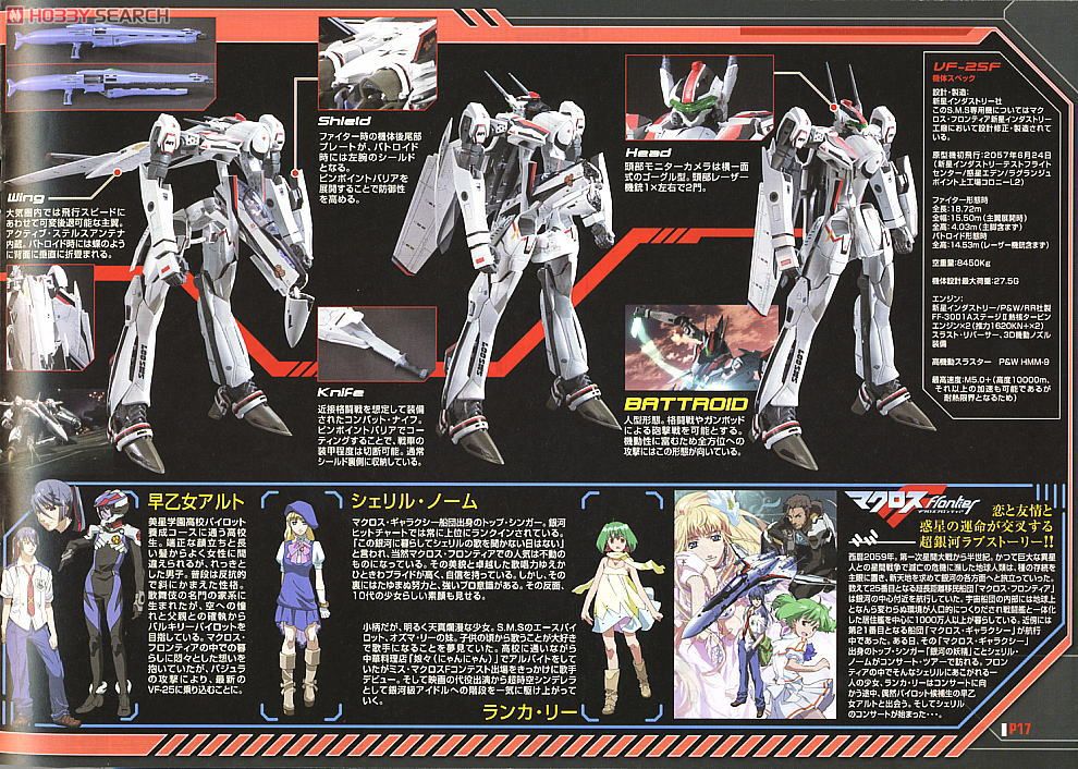 VF-25F メサイアバルキリー アルト機 ランカデカルチャーデカールVer