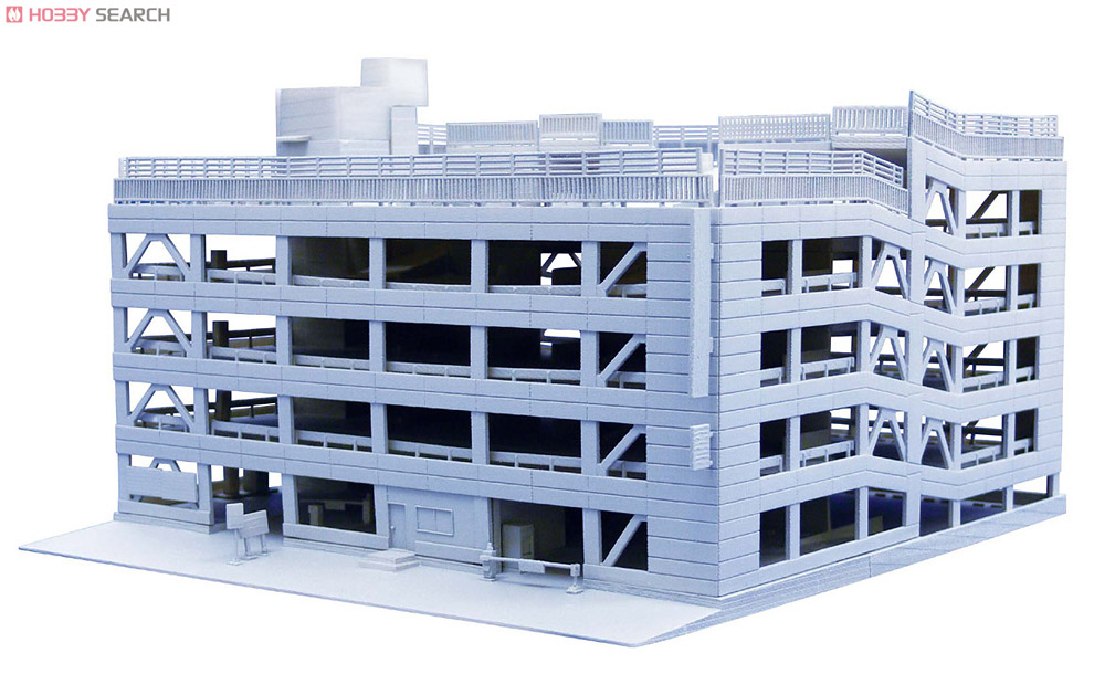 立体駐車場 (アイボリー) (塗装済み組立キット) (鉄道模型) - ホビー