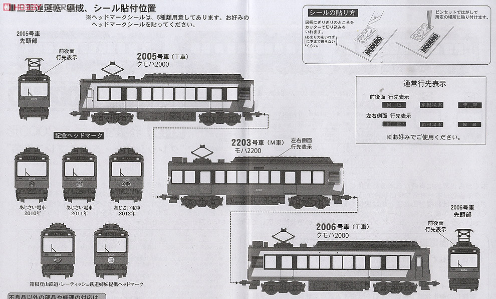 箱根登山鉄道 2000形 “グレッシャー・エクスプレス塗装” (3両セット