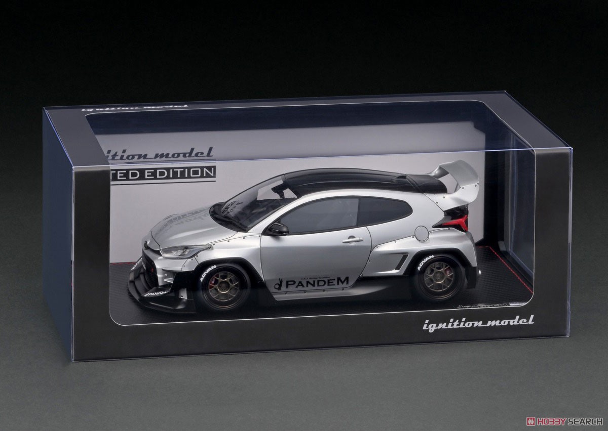 PANDEM GR YARIS (4BA) Silver With Engine (ミニカー) - ホビーサーチ