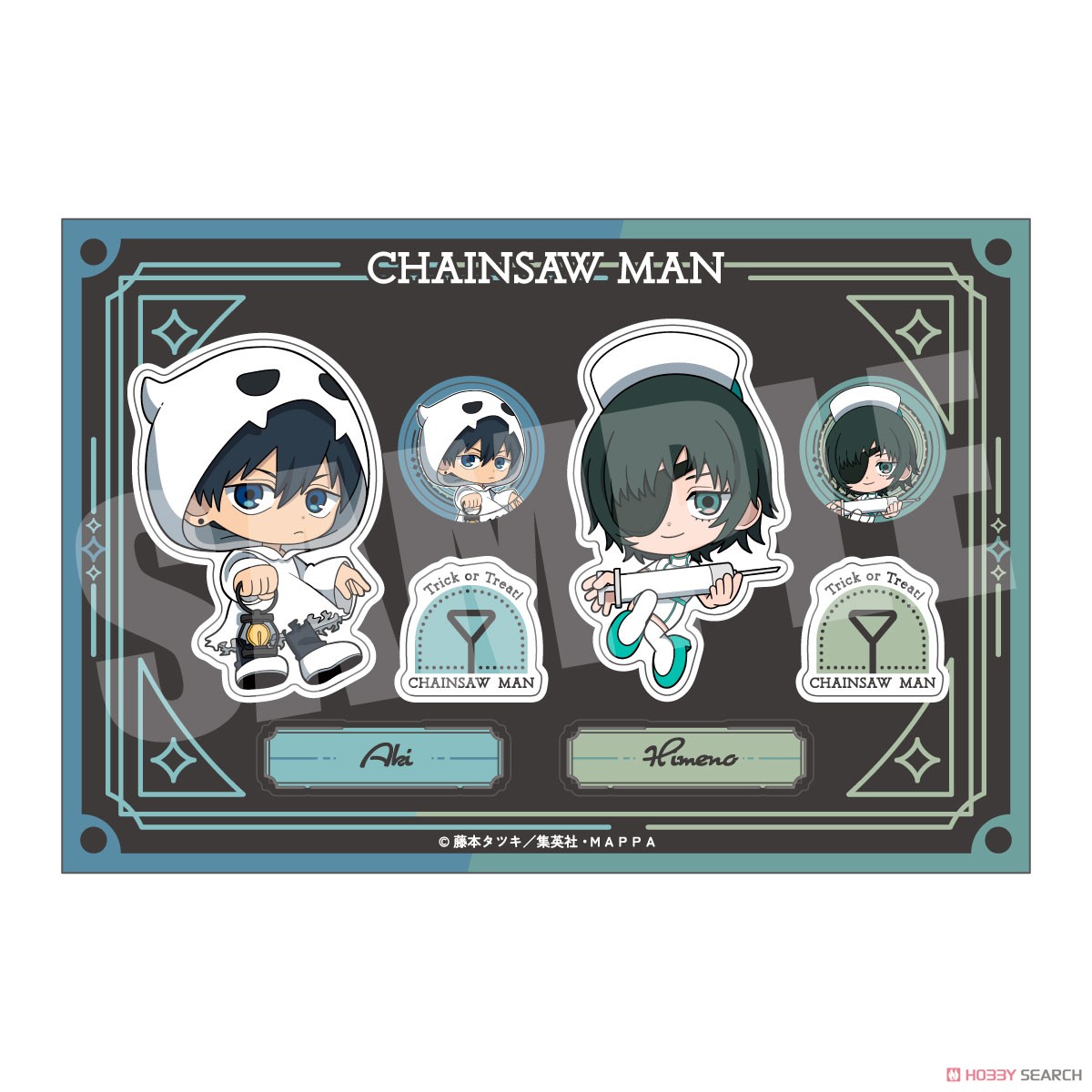 チェンソーマン ステッカー 早川アキ＆姫野 Halloween ver