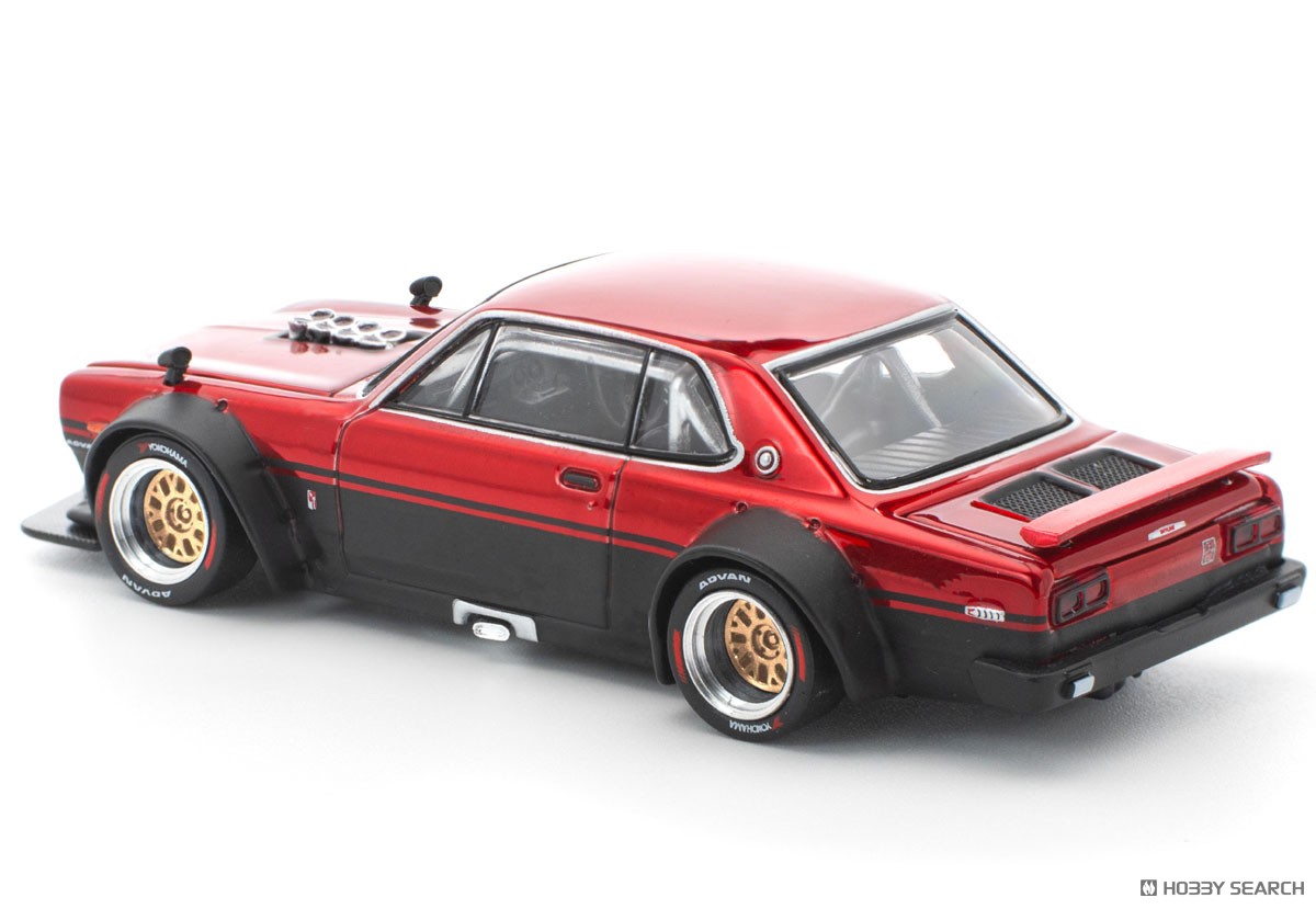 スカイライン GT-R V8 ドリフト (ハコスカ) - レッド ブラック