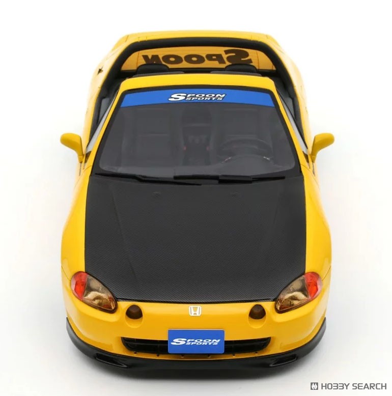 ☆特価品 ホンダ シビック デルソル スプーン (イエロー) (ミニカー