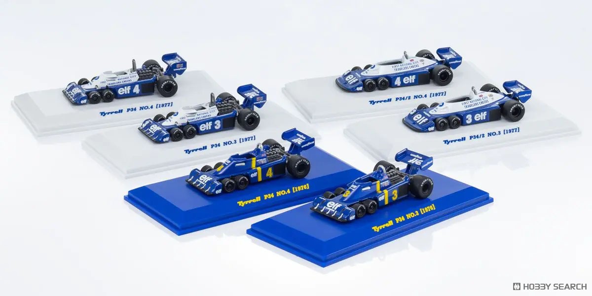 KYOSHO MINI CAR & BOOK Tyrrell P34 コンプリートセット (ミニカー