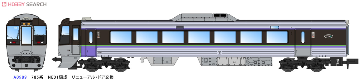 マイクロエース A0989 785系 NE01編成 リニューアル ドア交換 785系