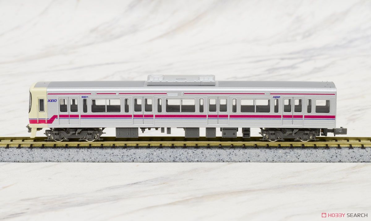 京王 8000系 (菱形パンタグラフ時代) 増結4輛編成セット (動力無し