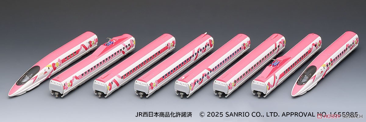 JR 500-7000系 山陽新幹線 (ハローキティ新幹線) セット (8両セット