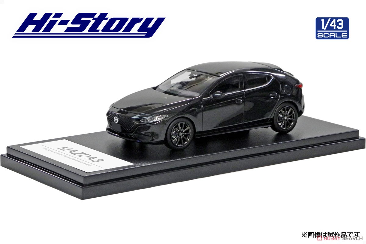 MAZDA3 FASTBACK (2019) ジェットブラックマイカ (ミニカー) - ホビー