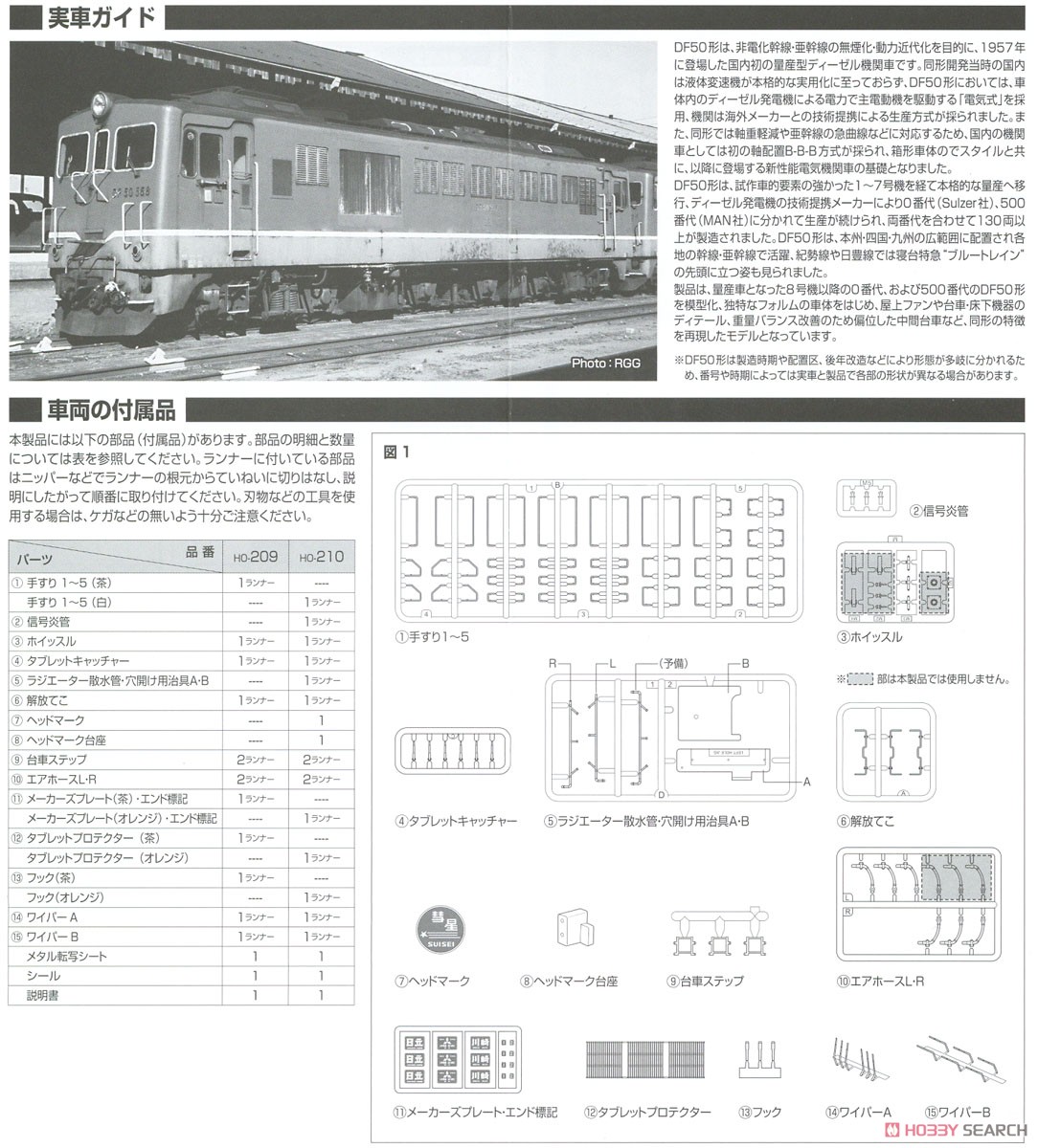 16番(HO) 国鉄 DF50形 ディーゼル機関車 (後期型・茶色) (鉄道模型