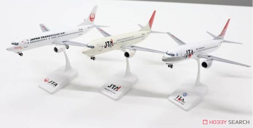 JTA B737-400 退役記念 3機セット スナップインモデル (完成品飛行機