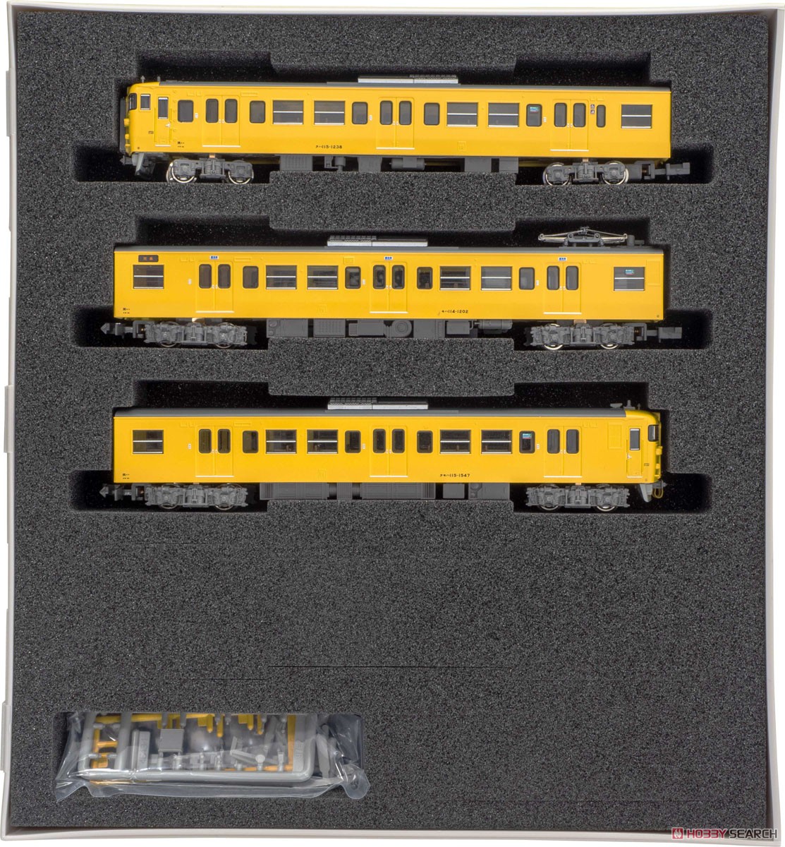 JR 115系1000番台 (30N車・D-03編成・黄色) 3両編成セット (動力付き