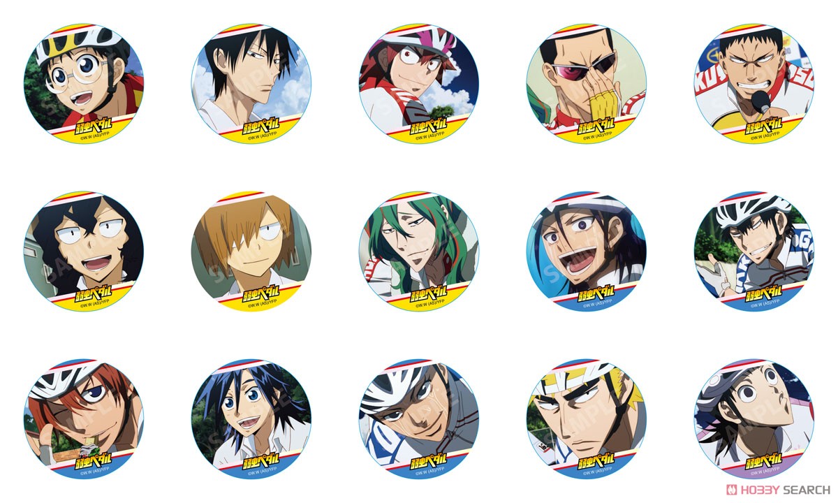 弱虫ペダル 1期 ホログラム缶バッジ 青八木一 (キャラクターグッズ