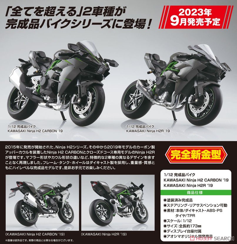 KAWASAKI Ninja H2 CARBON `19 (ミニカー) - ホビーサーチ ミニカー