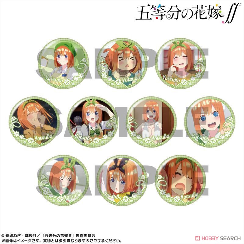 五等分の花嫁∬ ピックアップキャラトレーディング缶バッジ 中野四葉