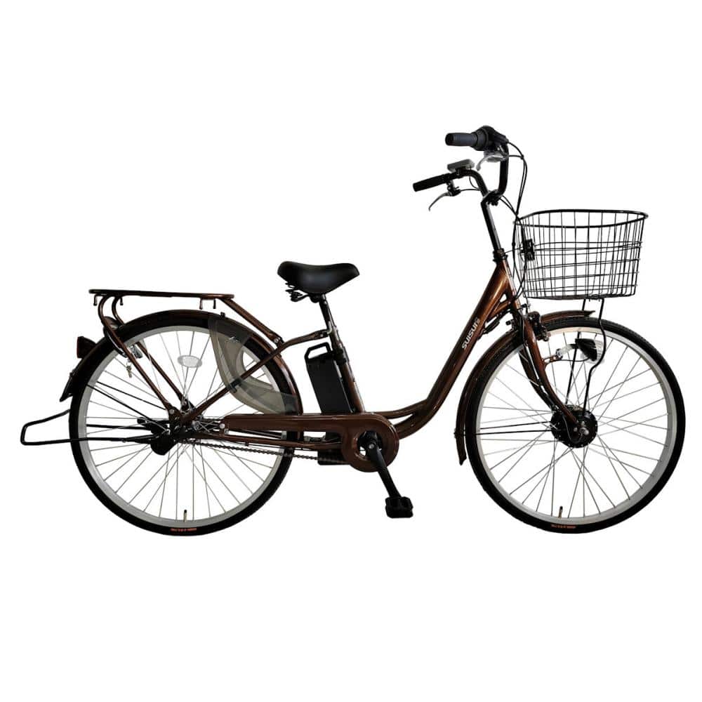 電動アシスト自転車 SUISUI（スイスイ） 26インチ ブラウン の