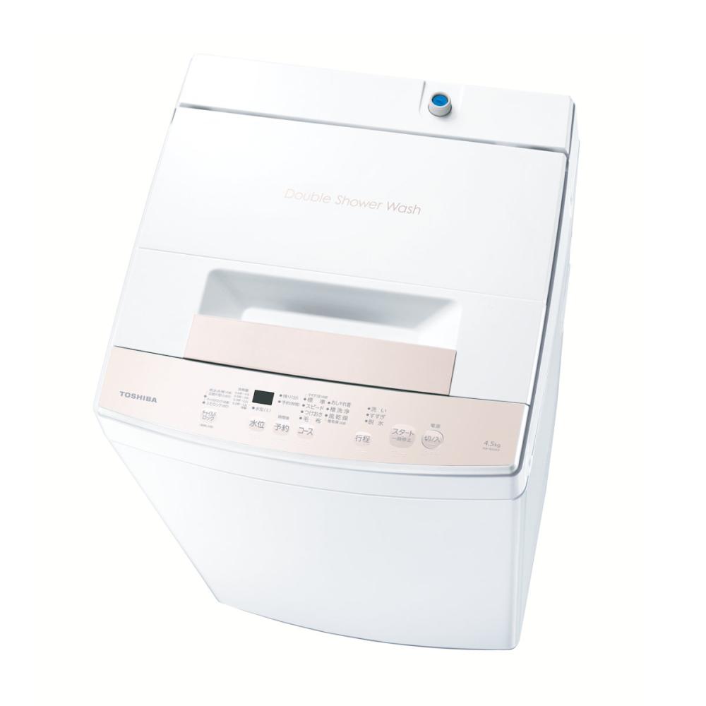 東芝 全自動洗濯機 4．5kg ピュアホワイト AW45GA4W の