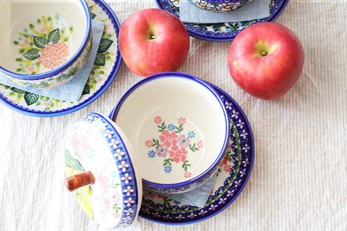 ポーリッシュポタリー ポーリッシュポタリー リンゴボウル 2点セット