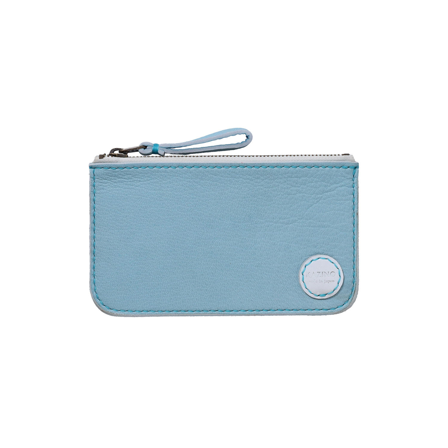 総手縫い 本革 鹿革 カードケース マチ無しポーチ | 株式会社 KAZINO